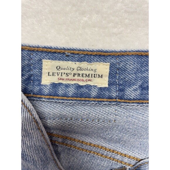 Levi's Premium Ribcage Split Flare Women's Size 30 Buttonfly High-Rise Jeans - Picture 6 of 16